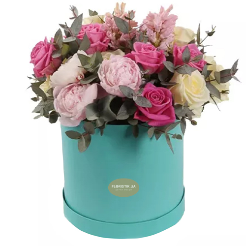 The box flower Tiffany ― Floristik — flower delivery all over Ukraine