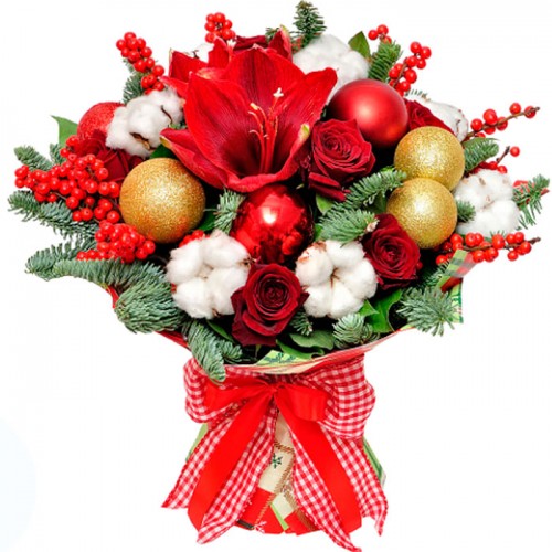 Bouquet happy winter ― Floristik — flower delivery all over Ukraine