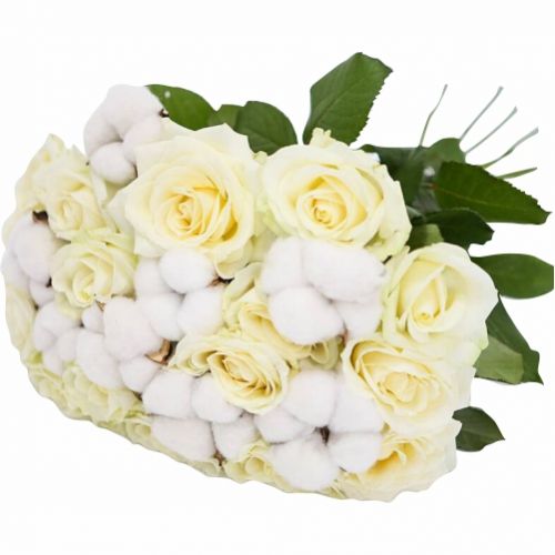 Snowy bouquet ― Floristik — flower delivery all over Ukraine
