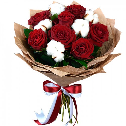 Snow Rose Bouquet ― Floristik — flower delivery all over Ukraine