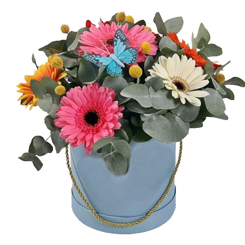 Colors box Ruddy ― Floristik — flower delivery all over Ukraine