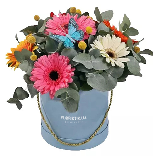Colors box Ruddy ― Floristik — flower delivery all over Ukraine