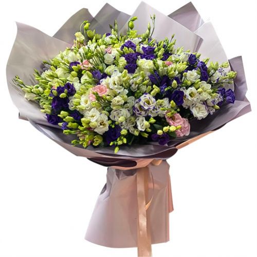Bouquet 101 eustoma ― Floristik — flower delivery all over Ukraine