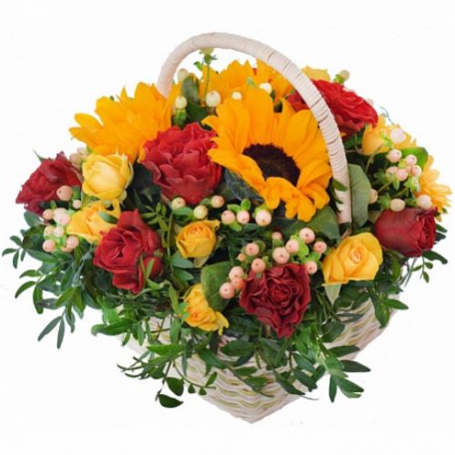 Basket Summer Garden ― Floristik — flower delivery all over Ukraine