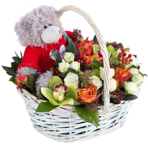 Basket fragrances of spring ― Floristik — flower delivery all over Ukraine