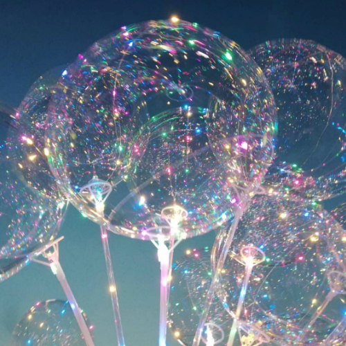 Glowing balloons with led lighting ― Floristik — flower delivery all over Ukraine
