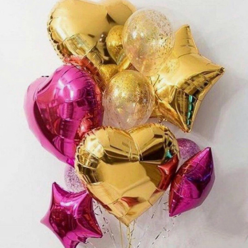 Set of pink gold ― Floristik — flower delivery all over Ukraine