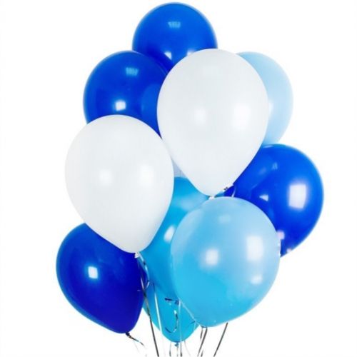 Set of matt blue latex balloons ― Floristik — flower delivery all over Ukraine