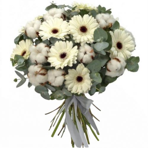 Bouquet of winter gerberas ― Floristik — flower delivery all over Ukraine