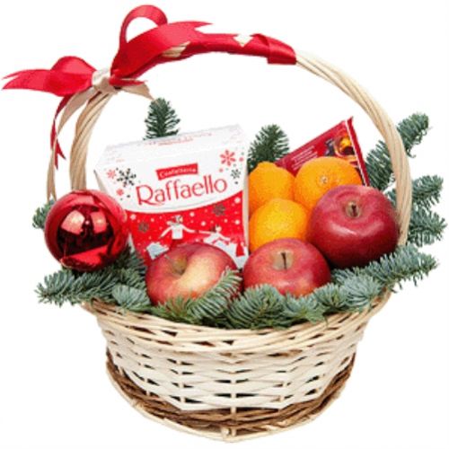 Basket Winter Fresh ― Floristik — flower delivery all over Ukraine