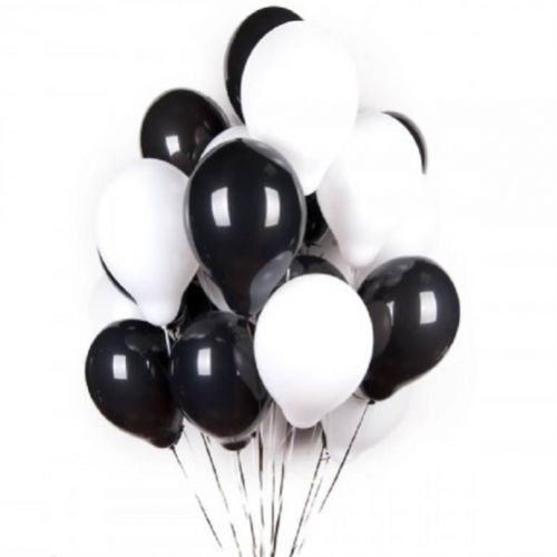 Balloon set White and black ― Floristik — flower delivery all over Ukraine