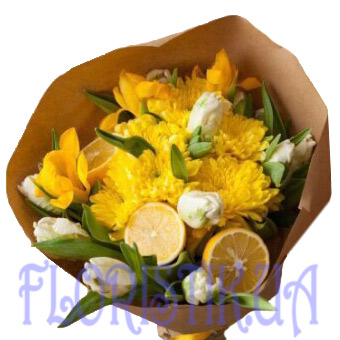 Bouquet Lemon freshness ― Floristik — flower delivery all over Ukraine