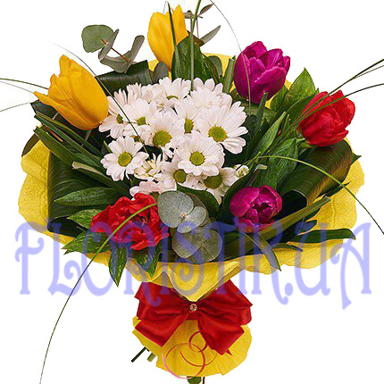 Bouquet of spring sun ― Floristik — flower delivery all over Ukraine